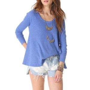 Free People Blue Thermal